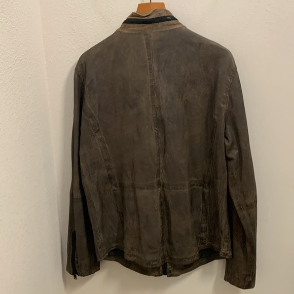 Men’s Mauritius leather jacket. Style Cove in grey/brown distressed looking. NWT - Picture 2 of 8
